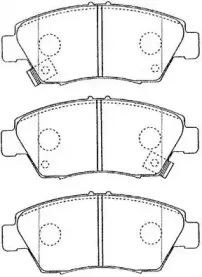 C1N016 AISIN Комплект тормозных колодок, дисковый тормоз